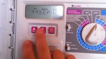 How to program rain bird sprinkler controller esp lx