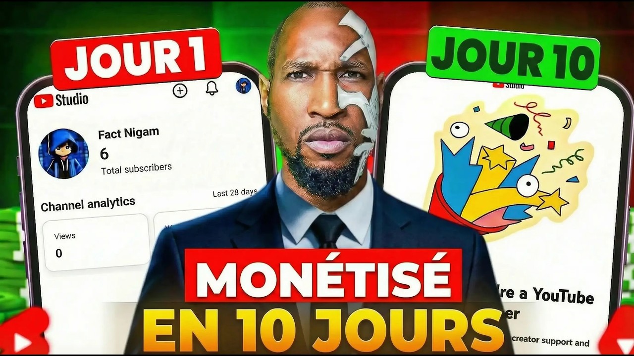 Monétisé sur YouTube en SEULEMENT 10 jours