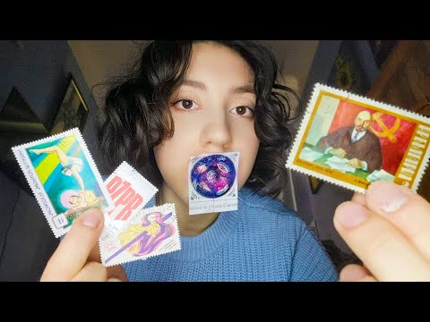 ASMR🌃🥱 A bedtime story and Soviet stamps to fall asleep