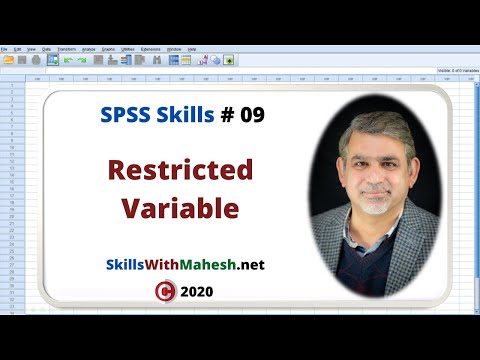 SPSS Skills #09: Restricted Variable type in SPSS