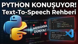 Python ile Metni Sese Çevirme (pyttsx3) | Python Dersleri 2026 | Alıştırma - 6