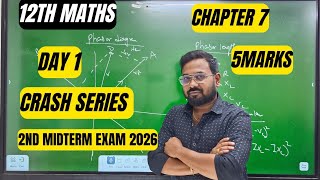 Information 12th Maths | Day 1 | Chapter 7 | Ex 7.1-Crash series | 2nd midterm 2026 News