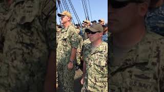 USS Constitution "Chief Petty Officer Selects" Underway with the USS Constitution 1812 Marine Guard.