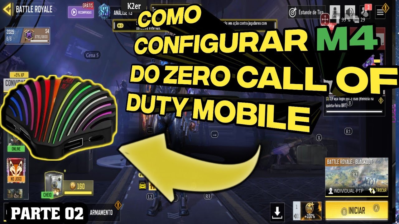 🔵COMO CONFIGURAR MOBILADOR M4 🔵 EM CALL OF DUTY MOBILE 