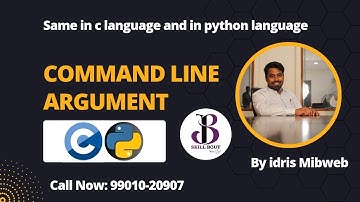 Command Line Argument in C language and Phyton | tutorial by | idris mibweb