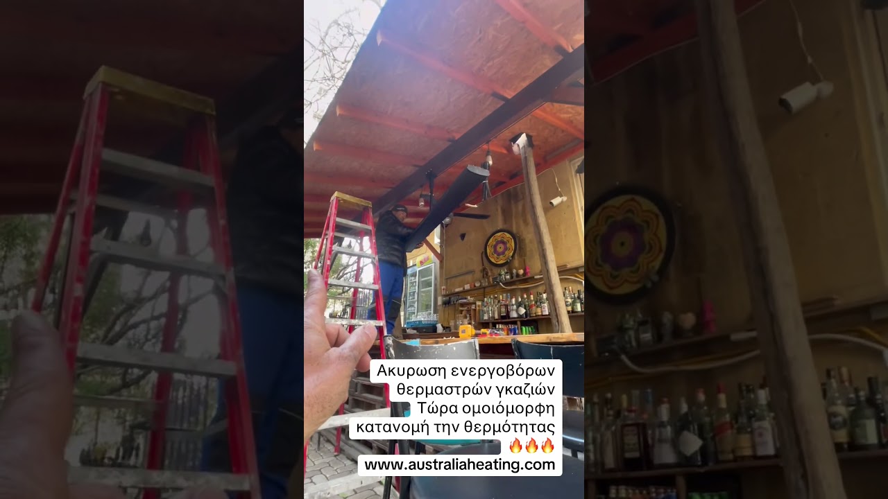 New Division Pub Nicosia | From Gas Mushrooms to Smart Radiant HEATMASTER 4.0 | 70% Energy Savings |