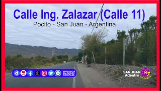 Calle Marco Zalazar (calle 11). Pocito, San Juan, Argentina.