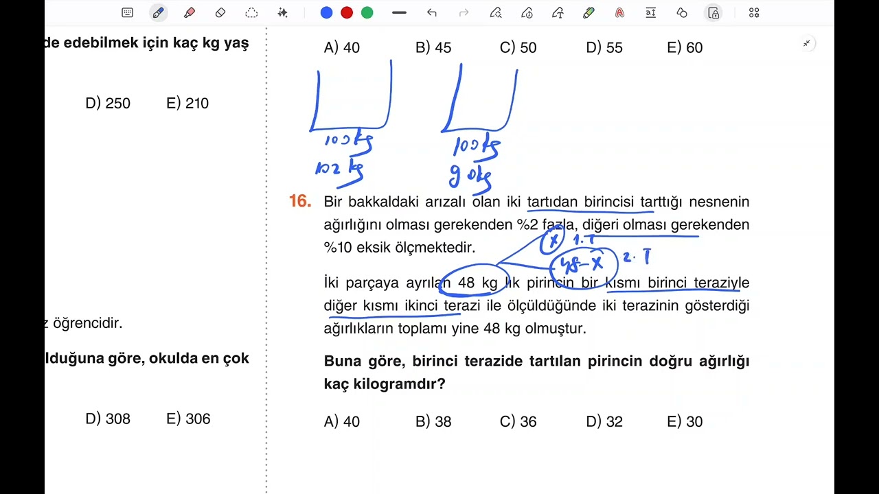 Yüzde problemleri  yks 2026 aday soru #yks #maths #ykstavsiye #tyt #kpss 
