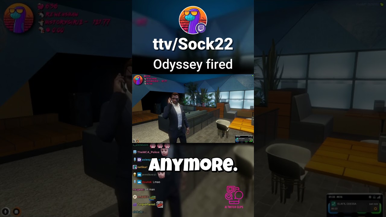 Sock22 |  Odyssey fired, NoPixel #short