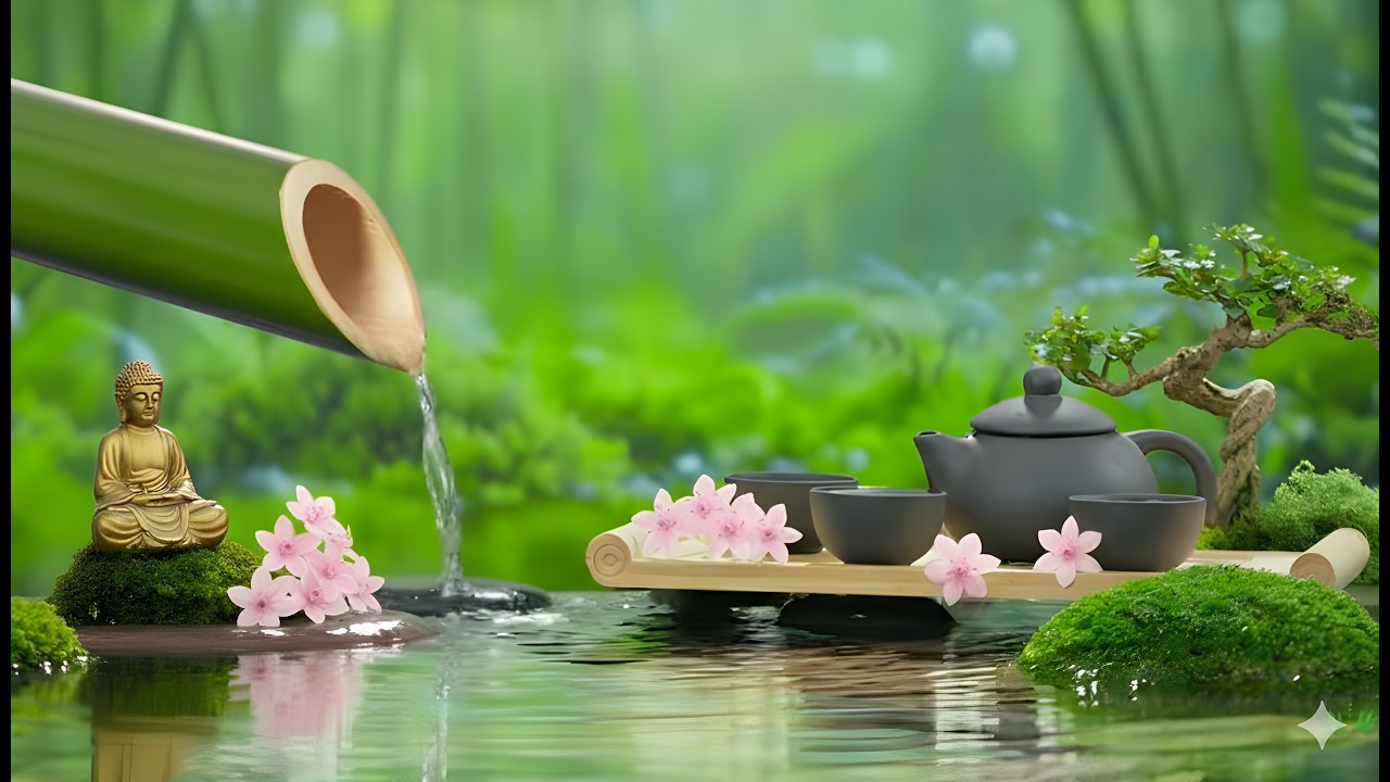 🔴LIVE: Relaxing Piano Music 🌿Water Sounds, Deep Healing to Release Stress, Worry & Emotional Fatigue