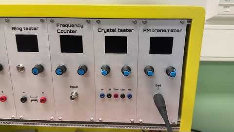 Modular test system: FM transmitter, stereo, RDS, sine wave or bluetooth audio