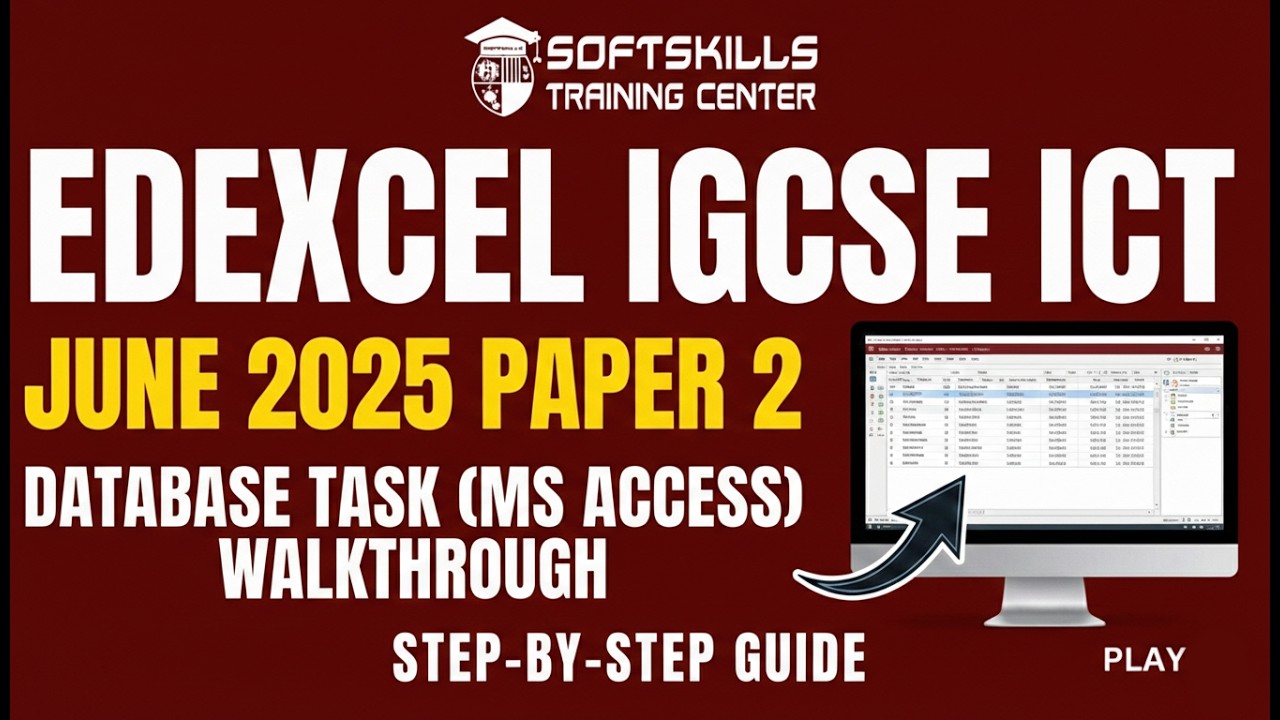 Edexcel IGCSE ICT (4IT1) June 2025 | Paper 2: Database Task (MS Access ...