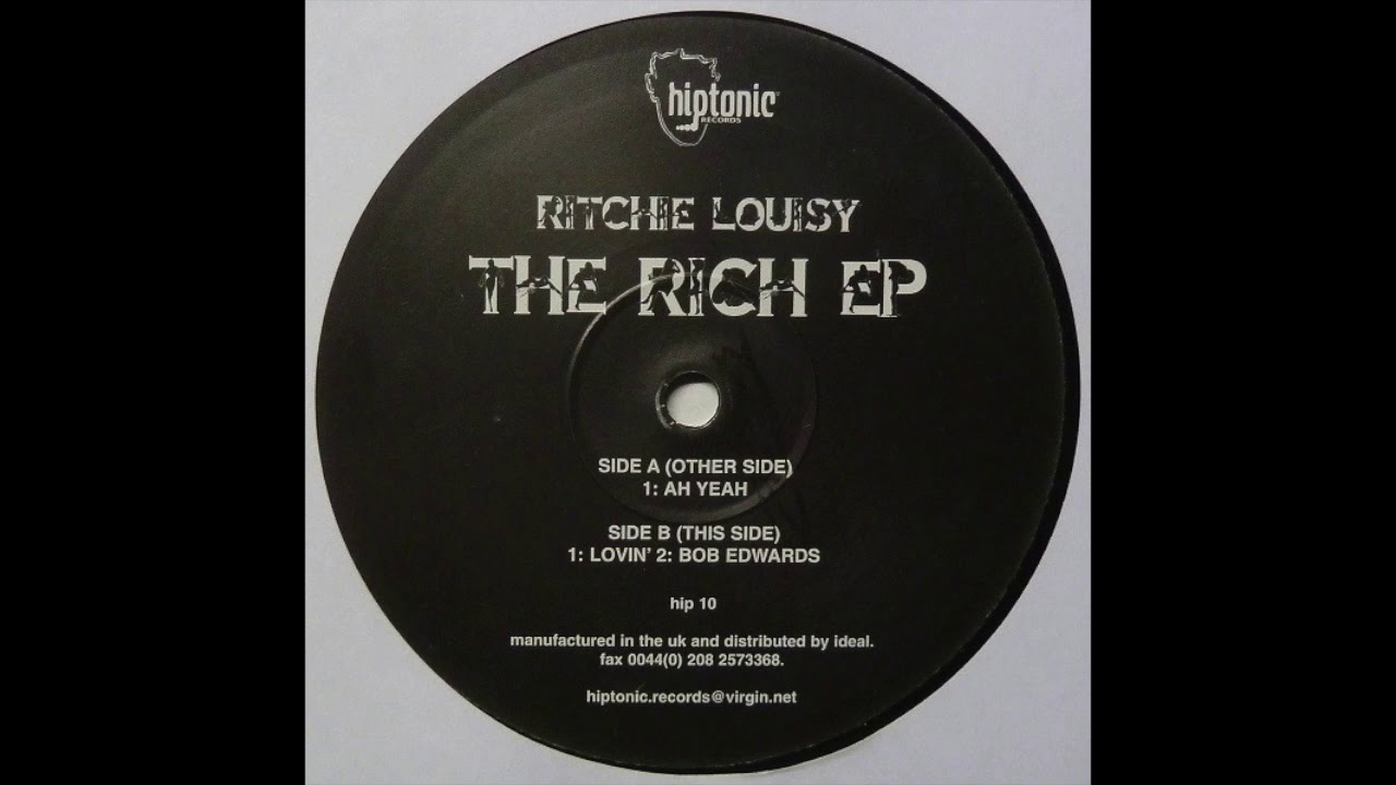 Ritchie Louisy ‎– 'The Rich EP' (12" Vinyl) - Side B
