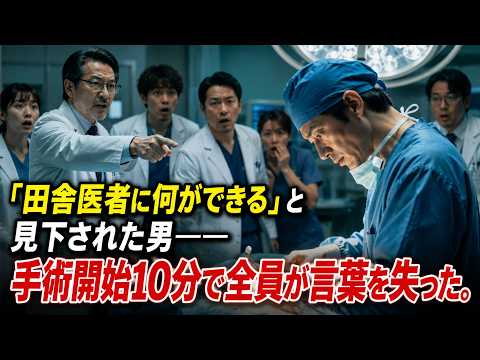 「田舎医者に何ができる」と見下された男――手術開始10分で全員が言葉を失った。