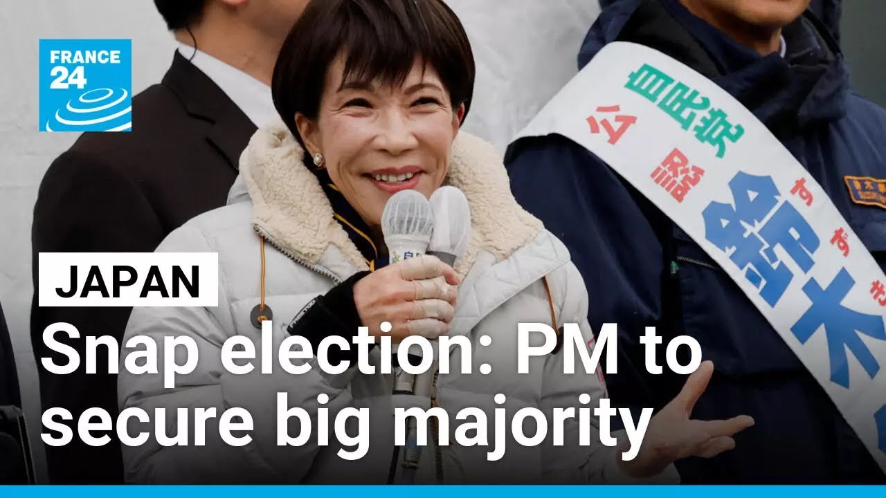 Japan's Takaichi set to secure big majority in snap election, according to exit polls • FRANCE 24