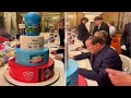 La festa di compleanno di Berlusconi: maxi torta e lunga tavolata di amici e parenti