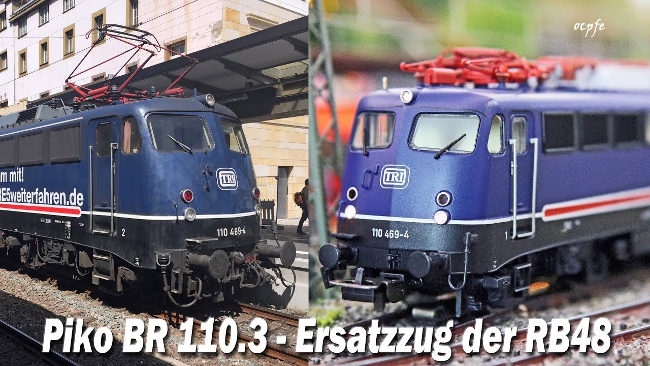 Class 110 TRI - The last locomotives in use (Piko model & original) 