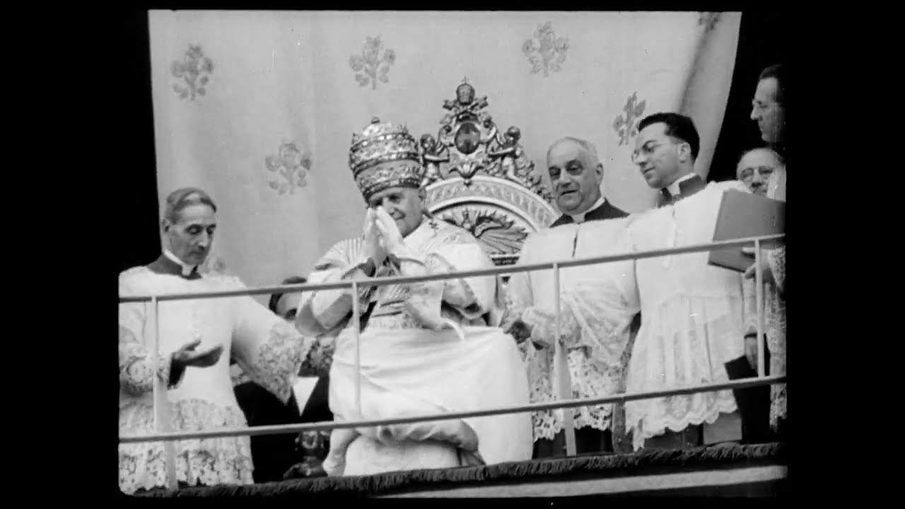 Coronation of Pope John XXIII (1958, HD)