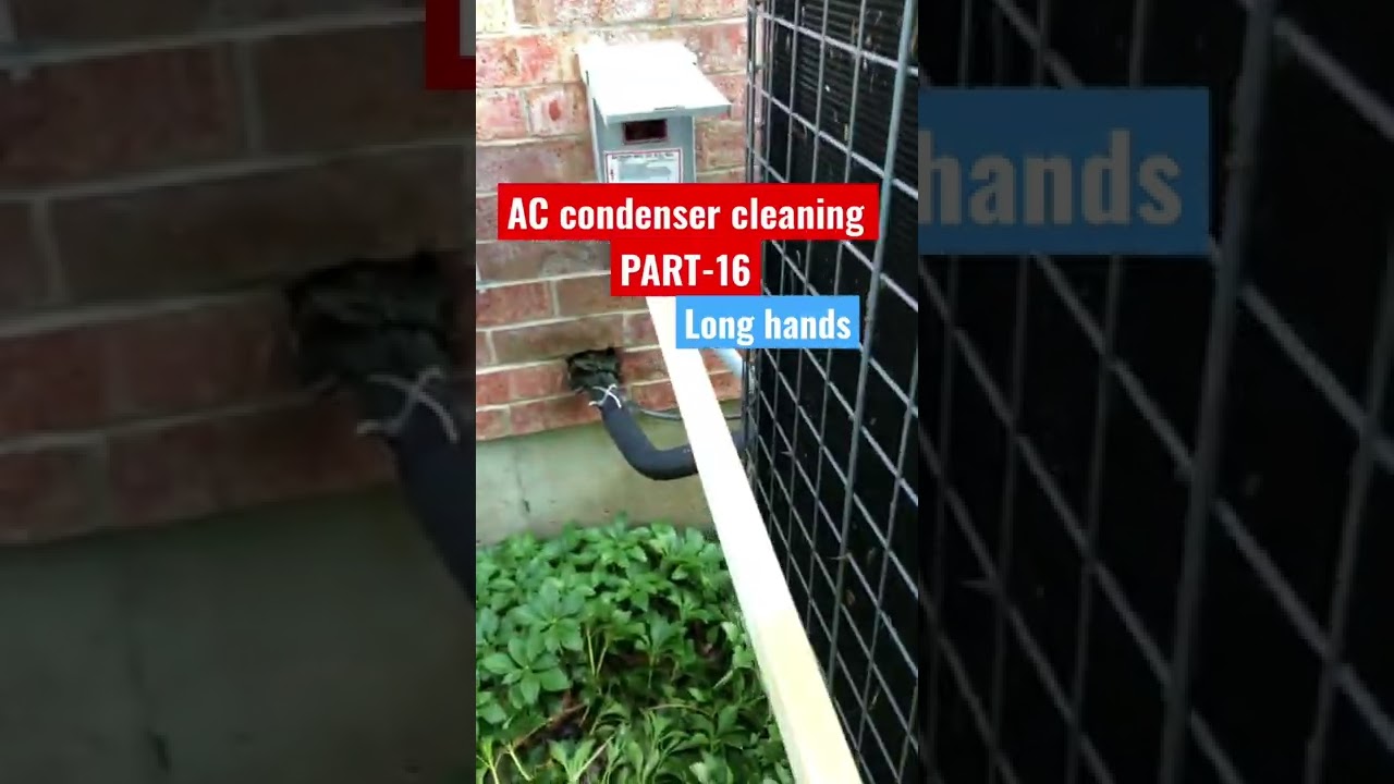 AC condenser cleaning 