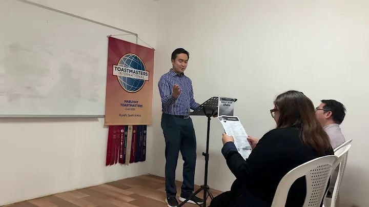 Toastmaster Ryan Panlilio Speech Evaluation To TM ...