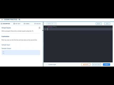 simple square (CODING PRACTICE - 1B ccbp4#