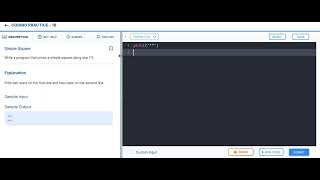 simple square (CODING PRACTICE - 1B ccbp4#