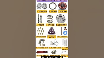 ceiling fan spare parts and photo skill builder 💪