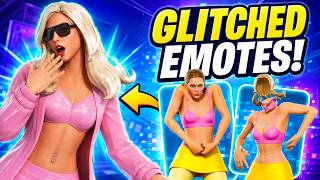Addison Rae Doing FUNNY & GLITCHED Built-In Emotes in Fortnite!
