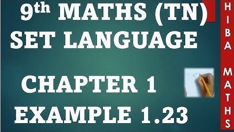 9th maths chapter 1 example 1.23 tn samacheer hiba maths