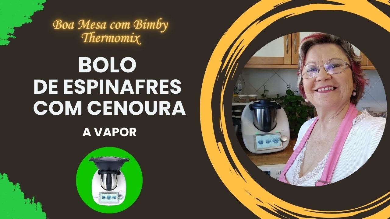 Bolo de Espinafres com Cenoura a Vapor Bimby / Thermomix