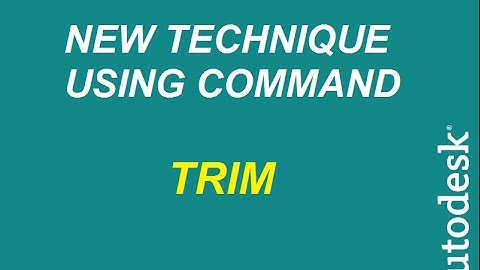AutoCAD 2007 TUTORIALS -19- Trim
