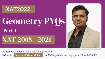 Geometry PYQs (XAT 2008-2021) - Part 1 || All Questions || Must Do for XAT