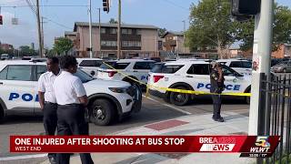 Police 1 hospitalized after shooting at bus stop in Cincinnati s West End