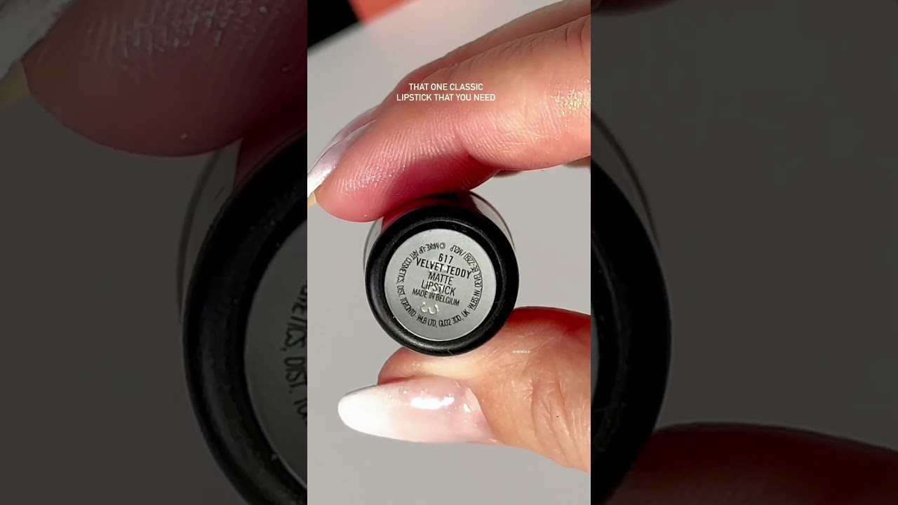 Iconic lipstick that you need! Mac cosmetics velvet teddy 