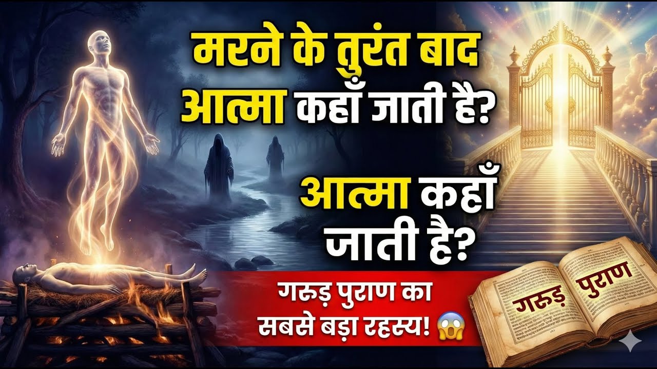 मरने के तुरंत बाद आत्मा कहाँ जाती है? 😱 गरुड़ पुराण का सबसे बड़ा रहस्य! Journey of Soul After Death