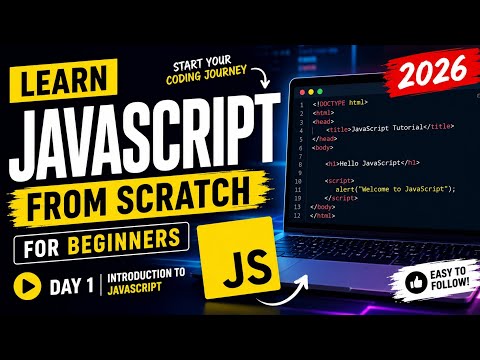 JavaScript for Beginners | Your First JS Program