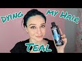 Dying Brown Hair Teal with Arctic Fox Aquamarine and Purple Rain| Full Review on Medium Brown Hair