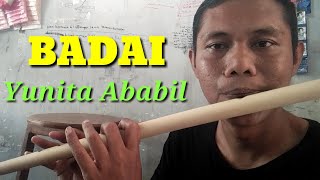 Yunita Ababil Badai  Belajar Suling