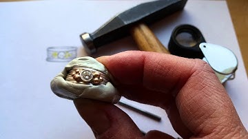 Setting the bezel set stone Caroline part 2