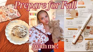 PREPARING FOR FALL🍂🎃 baking | organising wardrobe | bucket list | online shopping