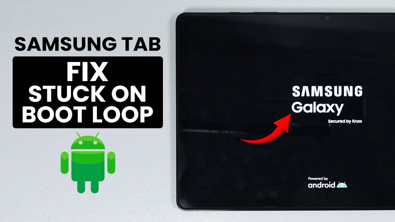 How to Fix Stuck in Boot Loop on Samsung Tab - Restarting Problem - YouTube