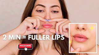 2-Minute Lip Yoga Massage for Naturally Fuller Lips 💋✨️✅️ screenshot 2