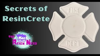 I Created a FIRE DEPARTMENT LOGO with ResinCrete!