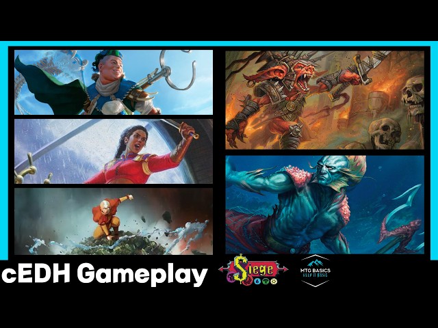 SIEGE 10K Tournament cEDH Gameplay: Kinnan v Sisay v Aang v RogThras thumbnail