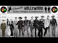 Height comparison  classic hollywood actors