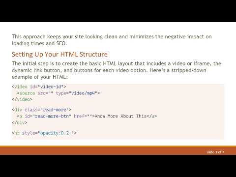 How to Dynamically Change Video and Link Sources with JavaScript on Your Web Page