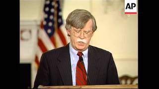 Bush Selects Undersecretary Of State Bolton As Un Ambador