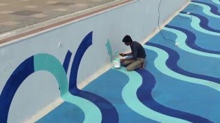 DESIGNER  EPOXY PAINTING FOR SWIMMING POOL