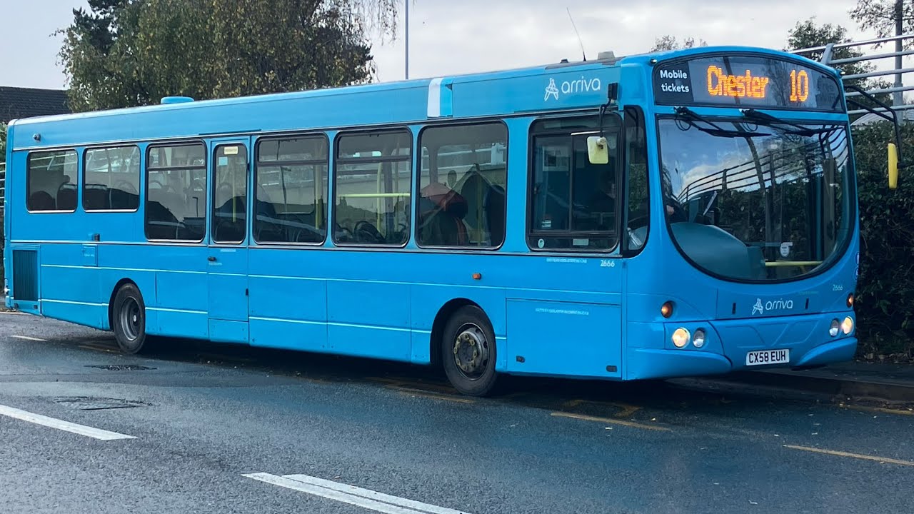 *Top Driver Belts Whiny Pulsar on the A55* Arriva Buses Wales CX58 EUH - Route X4 