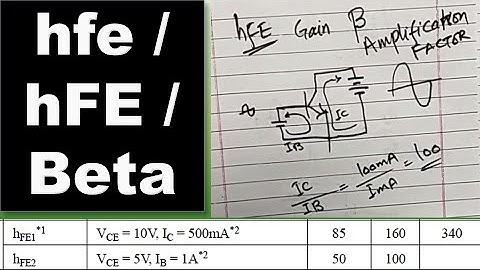 {362} hFE / hfe / Transistor Beta / Amplification Factor / DC Beta / AC Beta in BJT Transistor